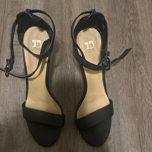 Joe's Jeans Black Ankle Strap Heels